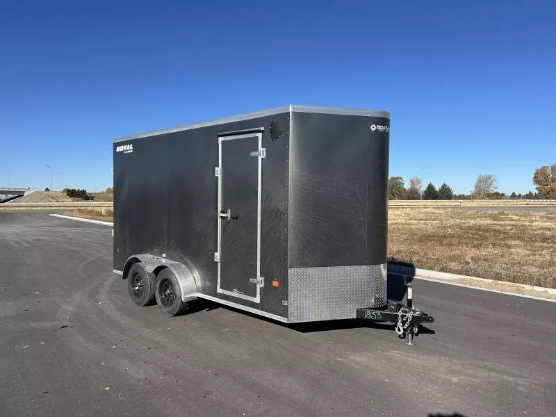 2026 Southland Royal 7x14+2 7k V-Nose Cargo Trailer with Rear Ramp Door