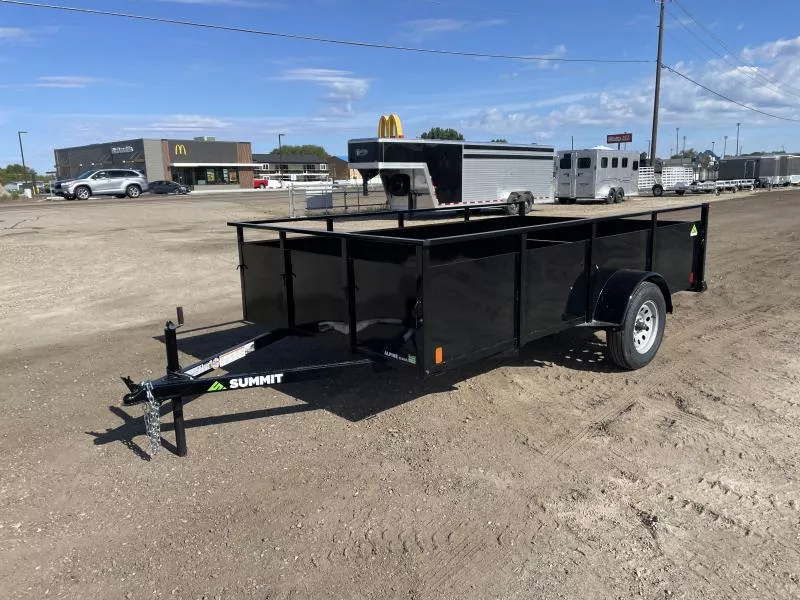 2026 Summit Alpine 6.5x12 3k Single Axle With Split Ramp Utility Trailer