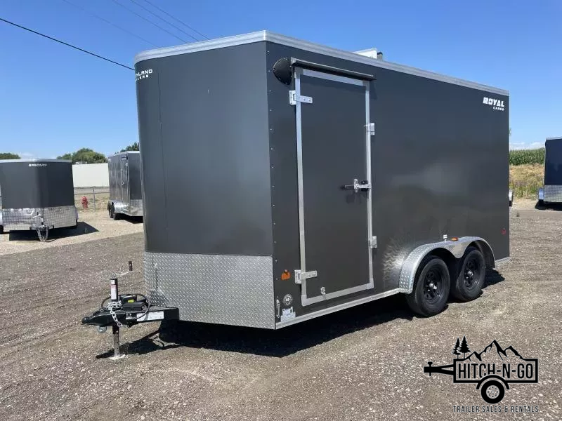 2026 Southland Royal 7.5x14+2 V-Nose 7k Cargo Trailer with Rear Ramp Door 1753213484