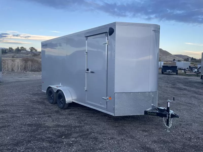 2026 Southland Royal 7x16+2 V-Nose 7k Cargo Trailer with Rear Ramp Door