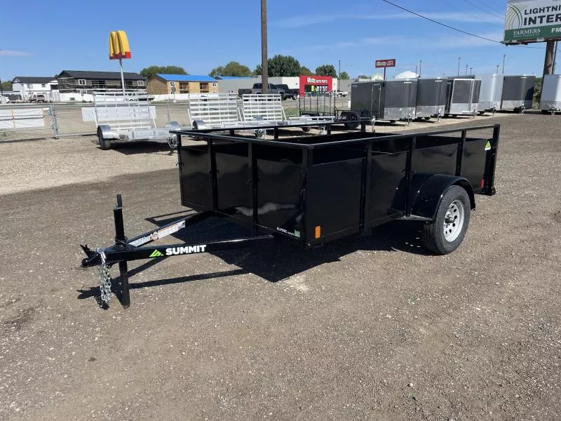 2026 Summit Alpine 6x10 3k Single Axle With Split Ramp Utility Trailer