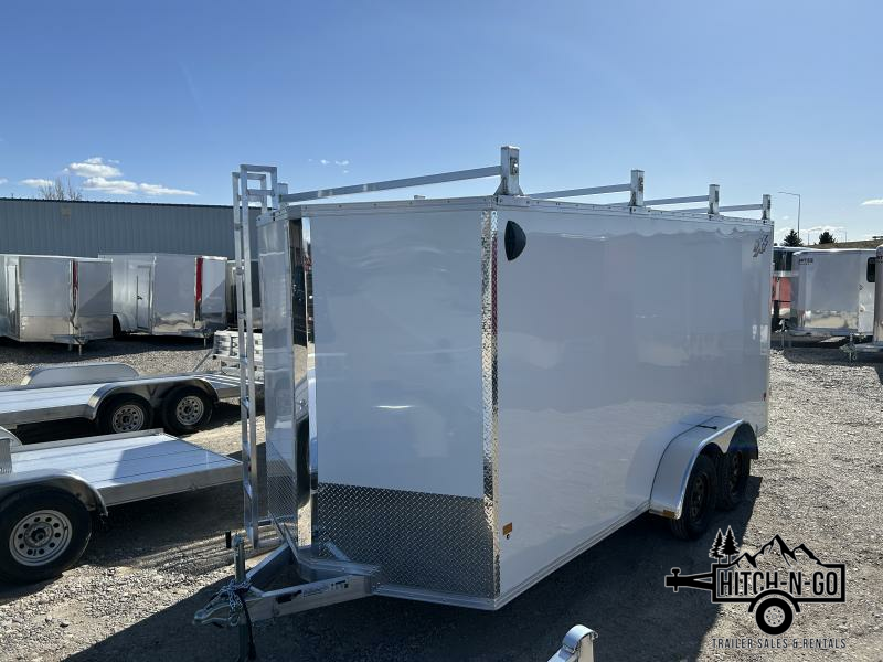 2025 Triton XLT Blaze 7x14 V-Nose 7k Cargo Trailer with Rear Barn Doors