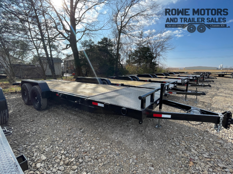 2023 STAG Trailers 18'+4' 12K TILT Equipment Trailer Rowe Motors and