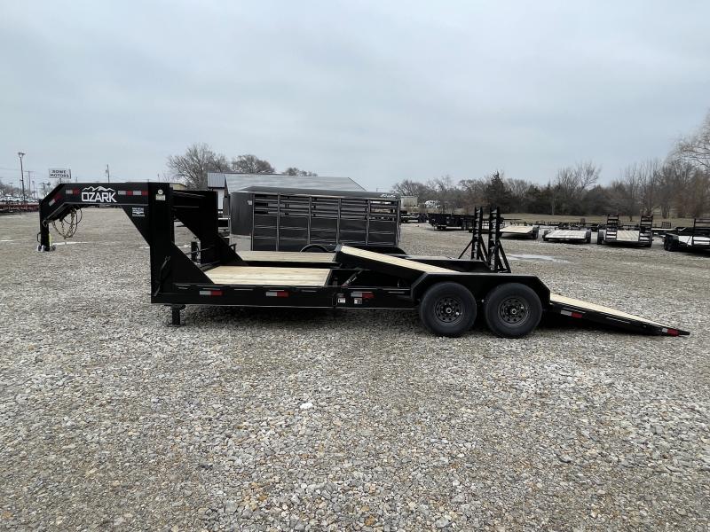 2023 Ozark 24' 14K GOOSENECK HD TILT Trailer Rowe Motors and Trailer