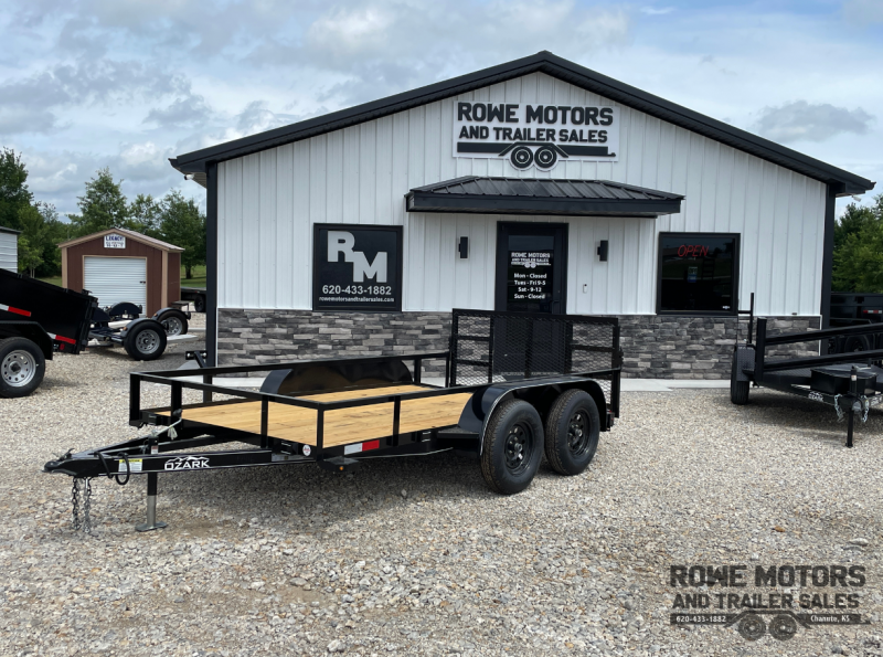 2023 Ozark 76X12 TANDEM AXLE W/ DOVE UTILITY TRAILER Rowe Motors and