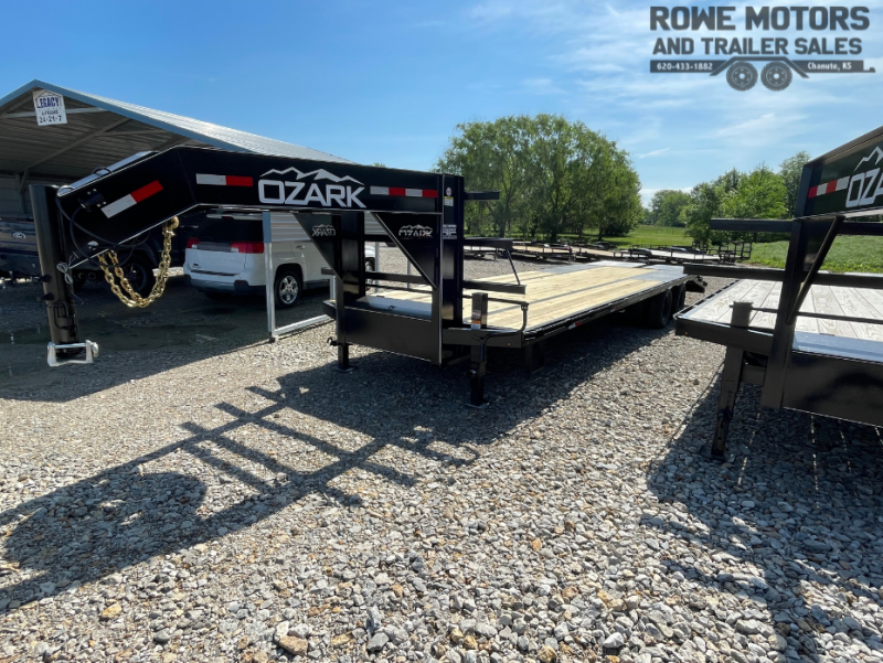 2023 Ozark 102 x 30 Tandem Dual 22.5K Gooseneck w/ 5' Dove & Mega Ramps