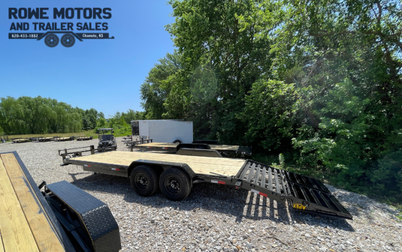 2022 Ozark Trailer Mfg 22' 14k w/ Mini Mega Ramps Equipment Trailer