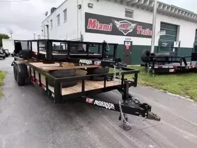 2025 Anderson Manufacturing 6X14 OPEN UTILITY Landscape Trailer