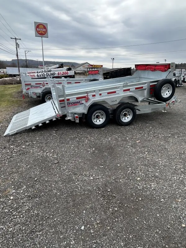2026 N&N Trailers 6x12 Storm Series Galvanized Dump Trailer Dump Trailer
