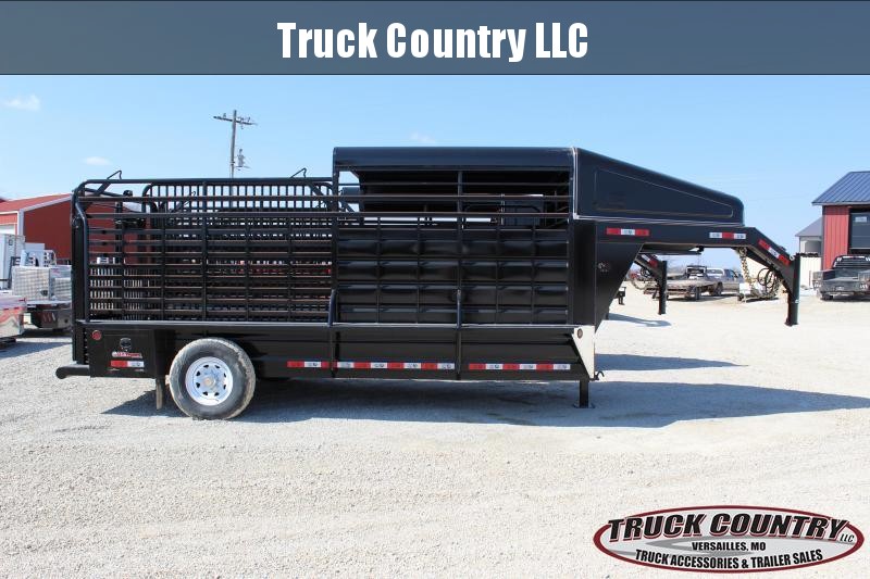 2021 GR Trailers 6.8x16 gooseneck Half-Top Livestock Trailer 2021 GR Trailers 6.8x16 gooseneck Half-Top Livestock Trailer