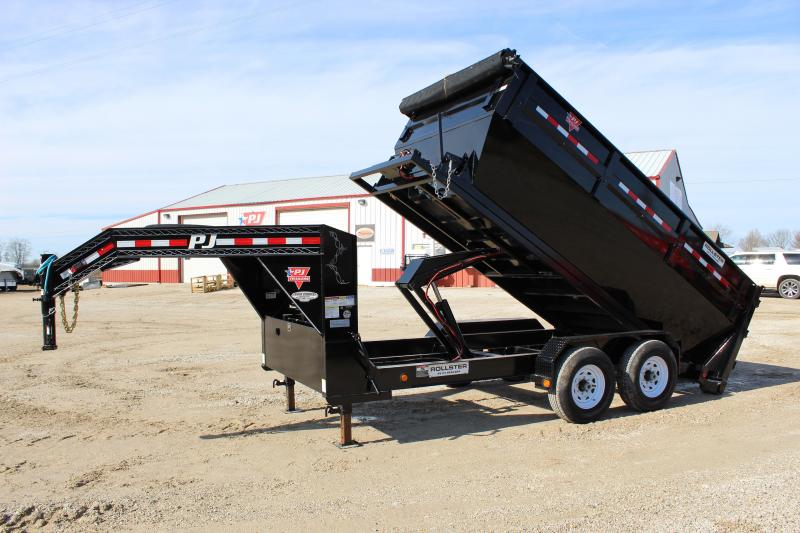 2020 PJ Trailers DR 14 Gooseneck Rollster Roll Off Dump Trailer 