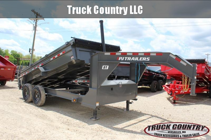 2021 PJ Trailers 83" x 14' gooseneck Pro-Lift Dump (DT) 2021 PJ Trailers 83" x 14' gooseneck Pro-Lift Dump (DT)