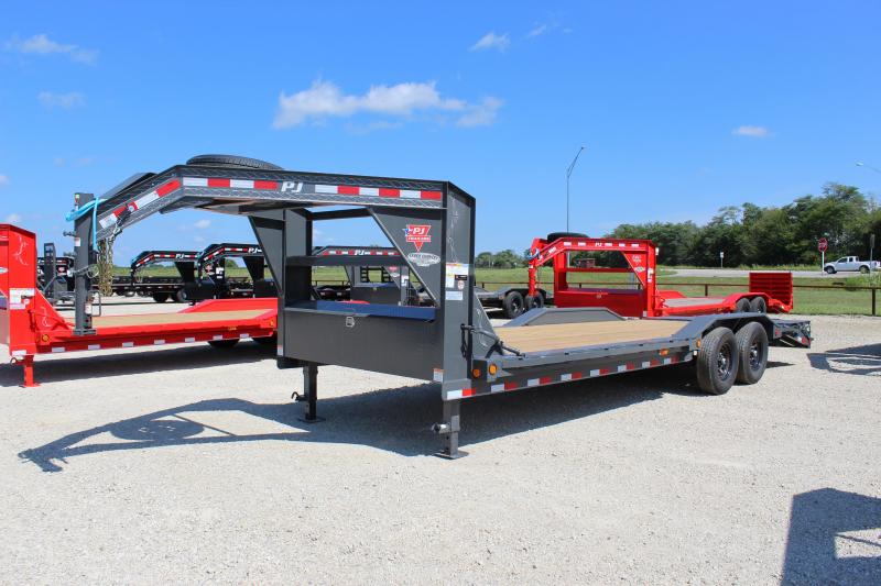 2021 PJ Trailers B6 24' gooseneck superwide Equipment Trailer Trailer