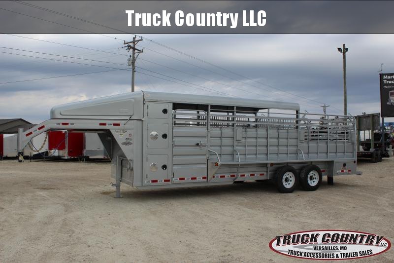 2022 GR Trailers 6.8' x 24' Gooseneck Tandem Axle Trailer w/ tack room