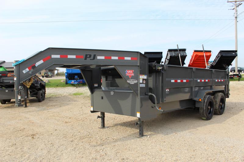 2020 PJ Trailers DE 16' gooseneck Dump Trailer Near Me