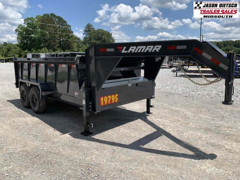 2022 Lamar 83X14 Gooseneck Dump Trailer 16K 2022 Lamar 83X14 Gooseneck Dump Trailer 16K