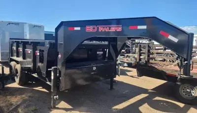 2025 ED Trailer Mfg 14' Gooseneck Dump Trailer 3' Side 14K GVW