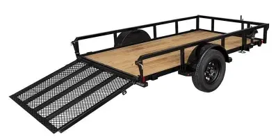 2026 H&H Rail Side Utility Single Axle 3K H6610RS-030 (5.5 x 14)