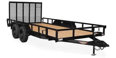 2026 H&H Rail Side Utility Tandem Axle H8216TRS-070 (7 x 21)