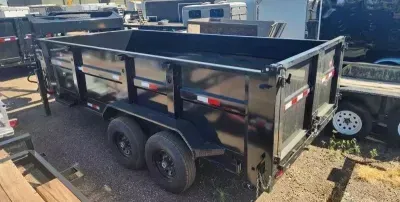2026 ED Trailer Mfg 14' Gooseneck Dump Trailer 3' Side 14K GVW