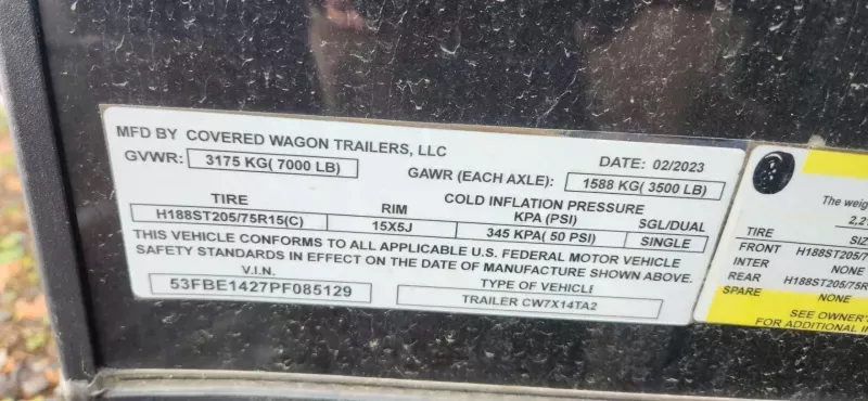 used Cargo (Enclosed) Trailers Covered Wagon Trailers  for sale, in Morrisville, VT Thumbnail 18