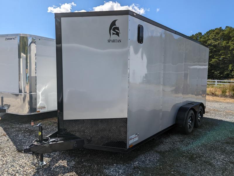 2022 Spartan Cargo 7x16 blk/sliv 7' Cargo / Enclosed Trailer 2022 Spartan Cargo 7x16 blk/sliv 7' Cargo / Enclosed Trailer