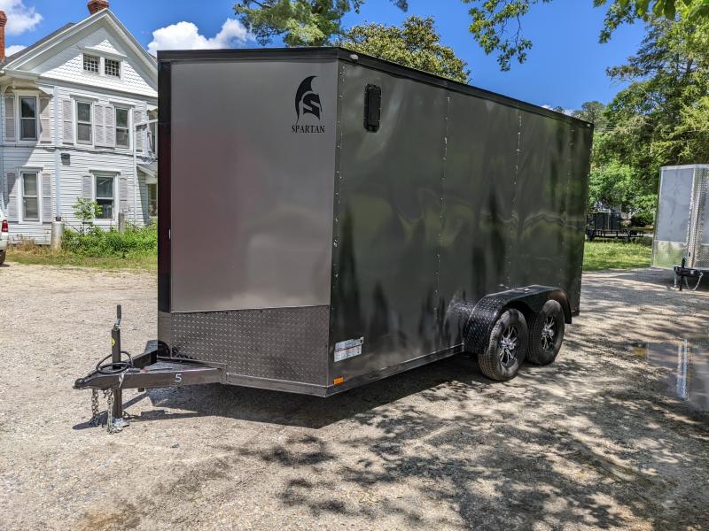 2022 Spartan Cargo 7x14 char/blkout Cargo / Enclosed Trailer 2022 Spartan Cargo 7x14 char/blkout Cargo / Enclosed Trailer