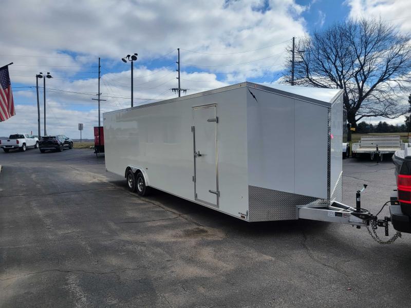 Enclosed Car Hauler 2023 24' Finished Interior & Rear Wing