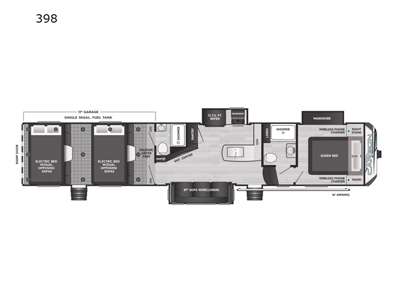 new Toy Haulers Keystone RV Carbon for sale, in Elko, NV Thumbnail 2