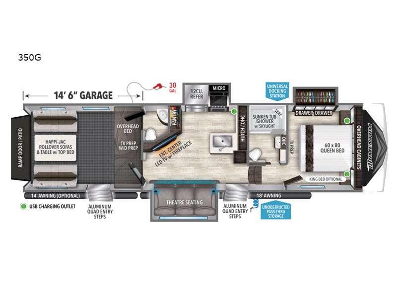 new Toy Haulers Grand Design RV Momentum G-Class for sale, in Elko, NV Thumbnail 2