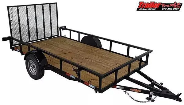 2026 Down 2 Earth Trailers 76X12 TUBE RAIL Utility Trailer