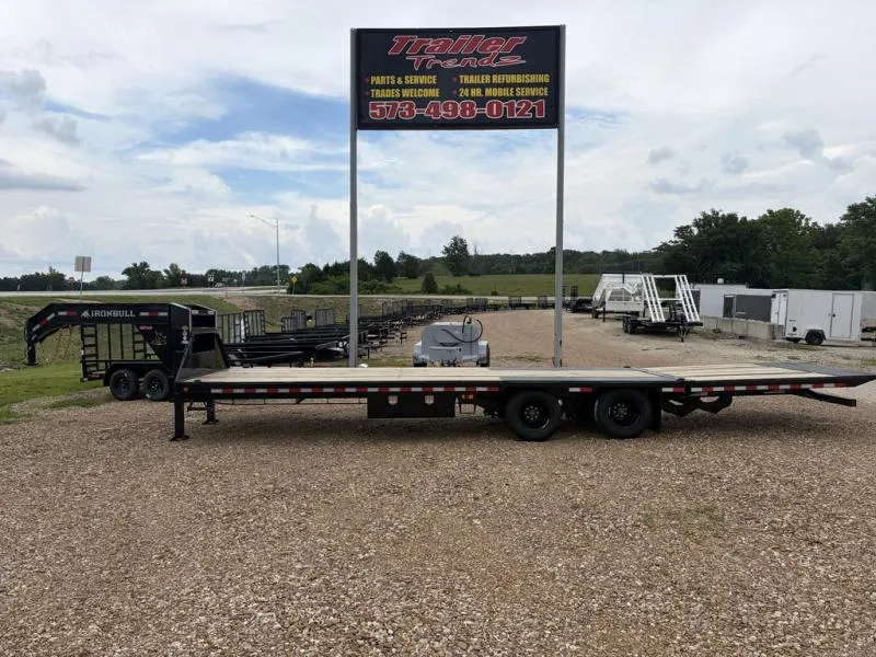 2026 Iron Bull 102X32 LOW PRO GOOSENECK DECKOVER T/A 23,900K GVW