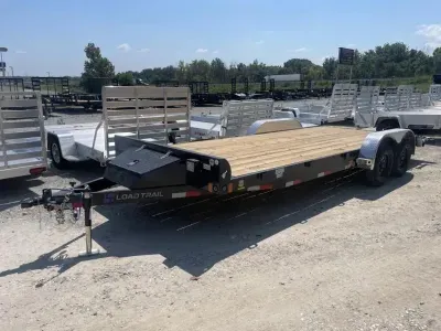 2026 Load Trail 83X20 CH, T/A 7K GVW, DOUBLE BRAKE, ADJ COUPLER, TREATED FLOOR W/2' DOVE, 5X16 SL