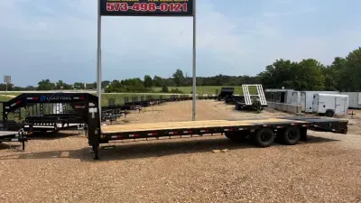 2027 Load Trail 102X32 GOOSENECK LOW PRO, MAX RAMPS, 25900K GVW, 2-12K AXLES, ELEC BRAKES, 2-10K JAC