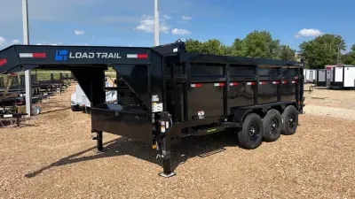 2027 Load Trail 83X16 LOW PRO GOOSENECK  TELESCOPIC HOIST DUMP TR/A 21K GVW