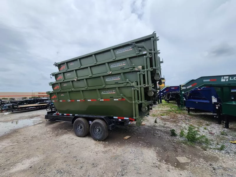 2025 Horizon Trailers (4) Package Containers With 16' Roll Off Bumper Pull RDZBP-16' 7K Roll Off
