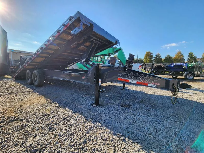 2026 Horizon Trailers FFT 24' X102" Heavy Duty Power Tilt 14000# Gvwr With 7k Axles  Tilt Trailer