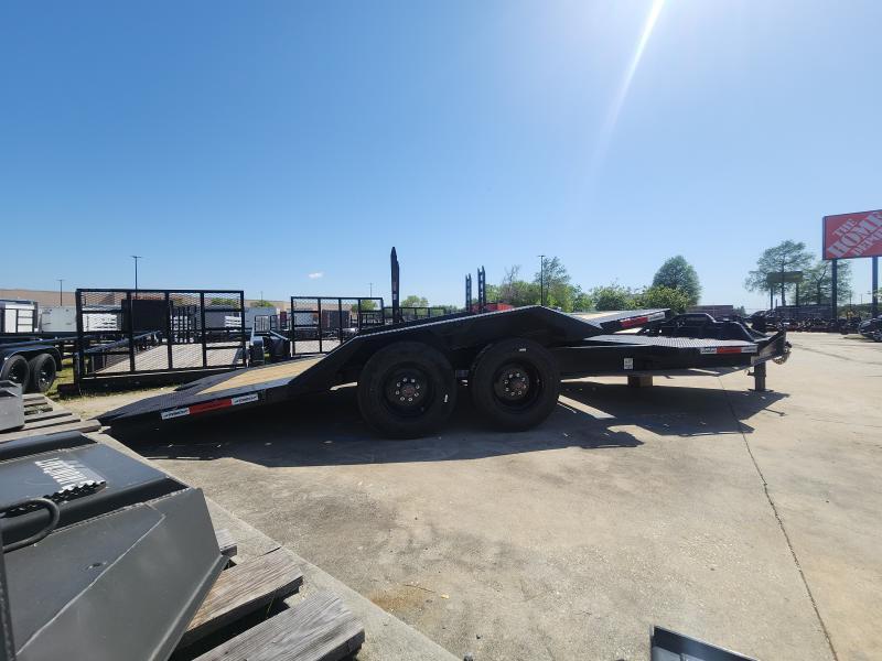 2025 Horizon Trailers 22'x102" Drive Over Fenders Tilt Gravity With 21k Gvwr 10k Axles 18 Ply Tires Pipe Top Front Style Shield Hidden Tool Box In Stationary Deck With Extra D Rings HETBP-22' 10K Tilt Trailer