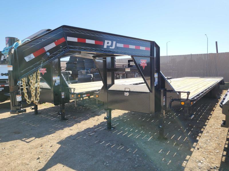 2022 PJ Trailers LY402 HOTSHOT GRAY V3709 Flatbed Trailer Trailers in