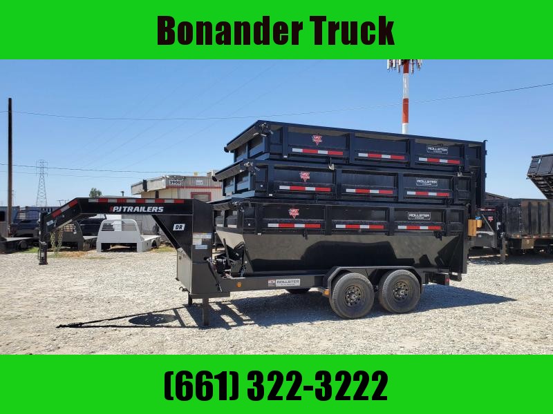 2022 PJ Trailers DR142 GOOSENECK X 3 BIN PACKAGE Rollster 2022 PJ Trailers DR142 GOOSENECK X 3 BIN PACKAGE Rollster