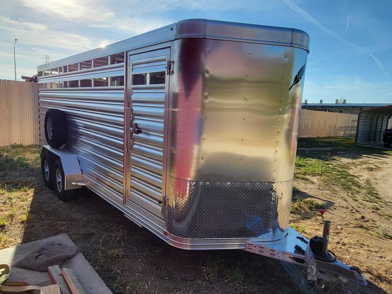 2022 Featherlite 81076720 20 FT BUMPER PULL STOCK TRAILER Stock / Stock Combo Trailer