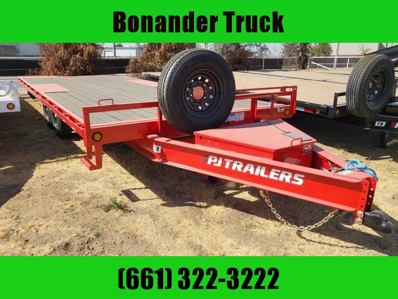 2023 PJ Trailers PJ TRAILER T8222 MODEL (22FT TILT) V1458 Deckover