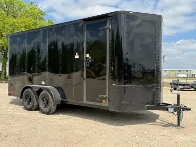 2026 Cargo Craft EV-Elite V-Nose 7' x 18' Tandem Axle Cargo / Enclosed Trailer Polycor Siding (EV-71