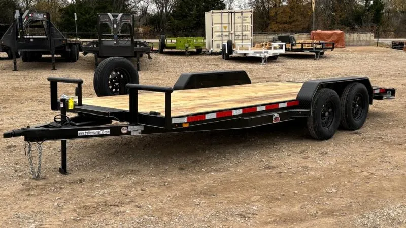 2026 Trailer Market 82"x18' Car Hauler Trailer *Winch Plate* *Brakes* *Ramps* *Bulldog Coupler* *