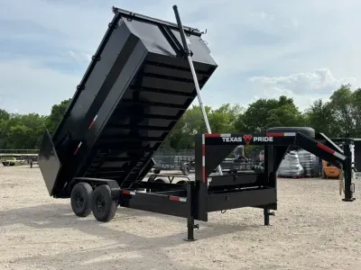 2026 Texas Pride 7'X16'X4' Telescopic Gooseneck Dump Trailer 16K GVWR (DT716416KGN)