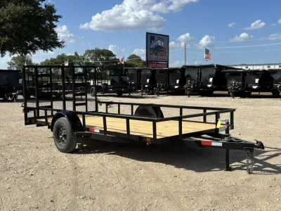 2026 C&M Trailers 76"x14' Single Axle Utility Trailer w/ Gate 3.5K GVWR (76X14SA)