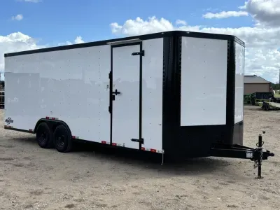 2027 Cargo Craft EV-Elite V-Nose 8.5' x 24' Tandem Axle Cargo / Enclosed Auto Hauler Trailer Poly