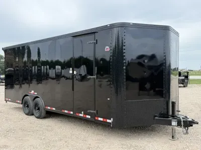 2026 Cargo Craft EV-Elite V-Nose 8.5' x 24' Tandem Axle Cargo / Enclosed Auto Hauler Trailer Polycor