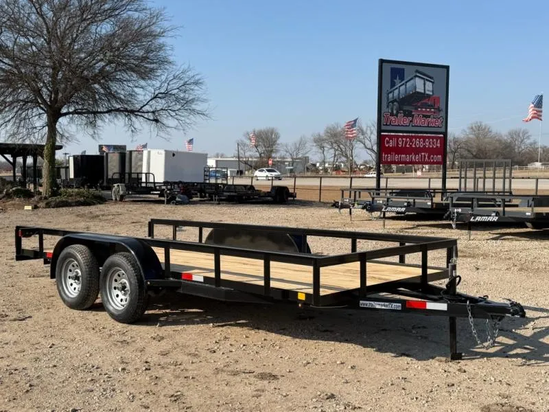 2026 C&M Trailers 76"x16' Tandem Axle Utility Trailer (76X16UT)