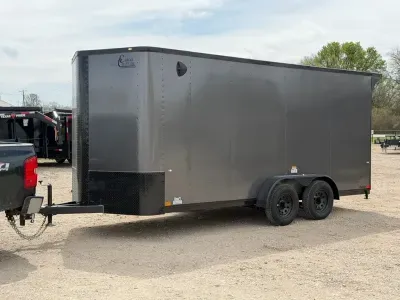 2026 Cargo Craft EV-Elite V-Nose 7' x 18' Tandem Axle Cargo / Enclosed Trailer Polycor Siding (EV-71